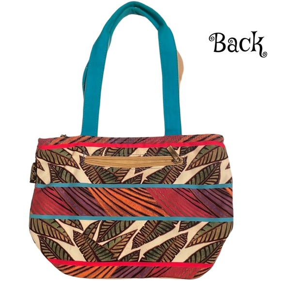 Lauren Burch Harlequin Birds Medium Tote - Picture 2 of 9